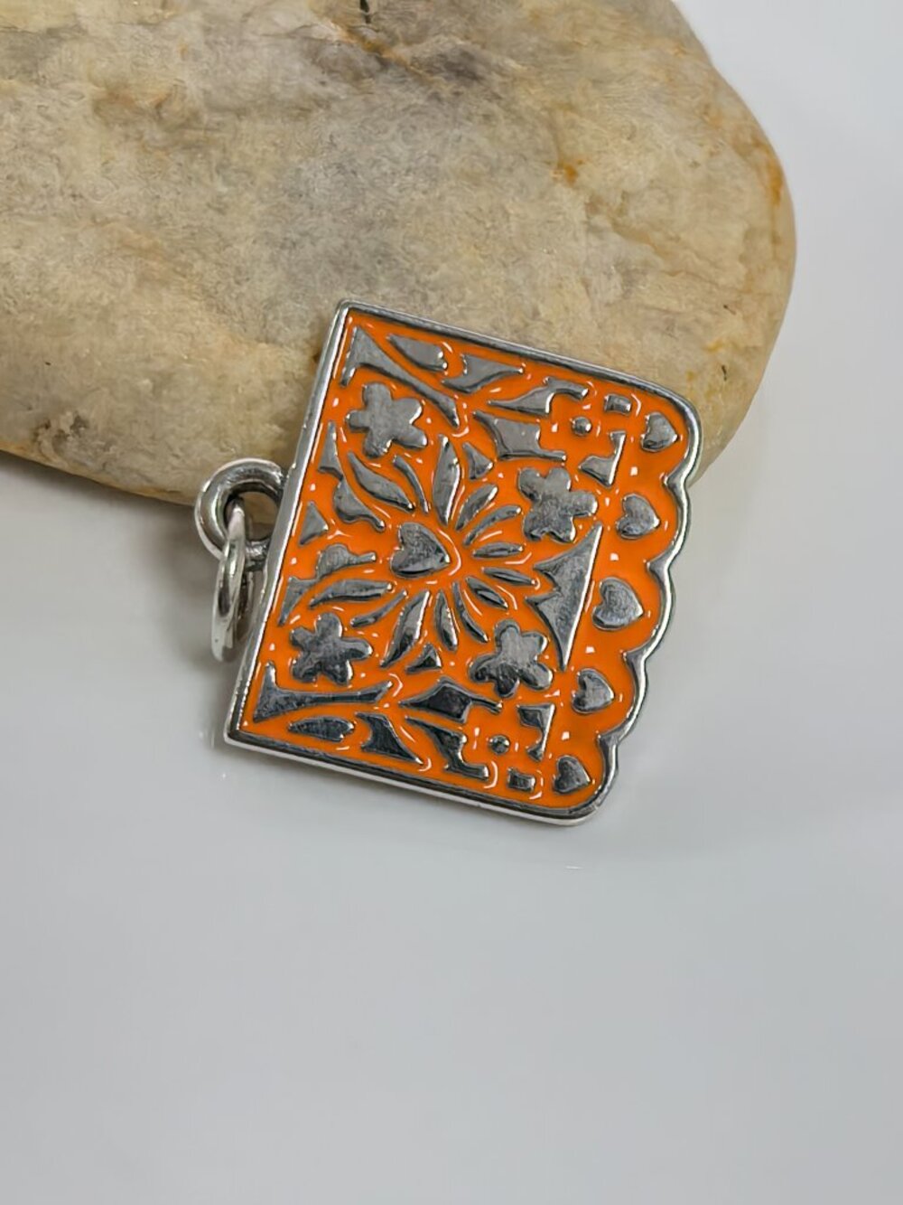 James Avery Enamel Papel Picado Charm (Orange), S925 Silver Jewelry (Women's) - Picture 3 of 4